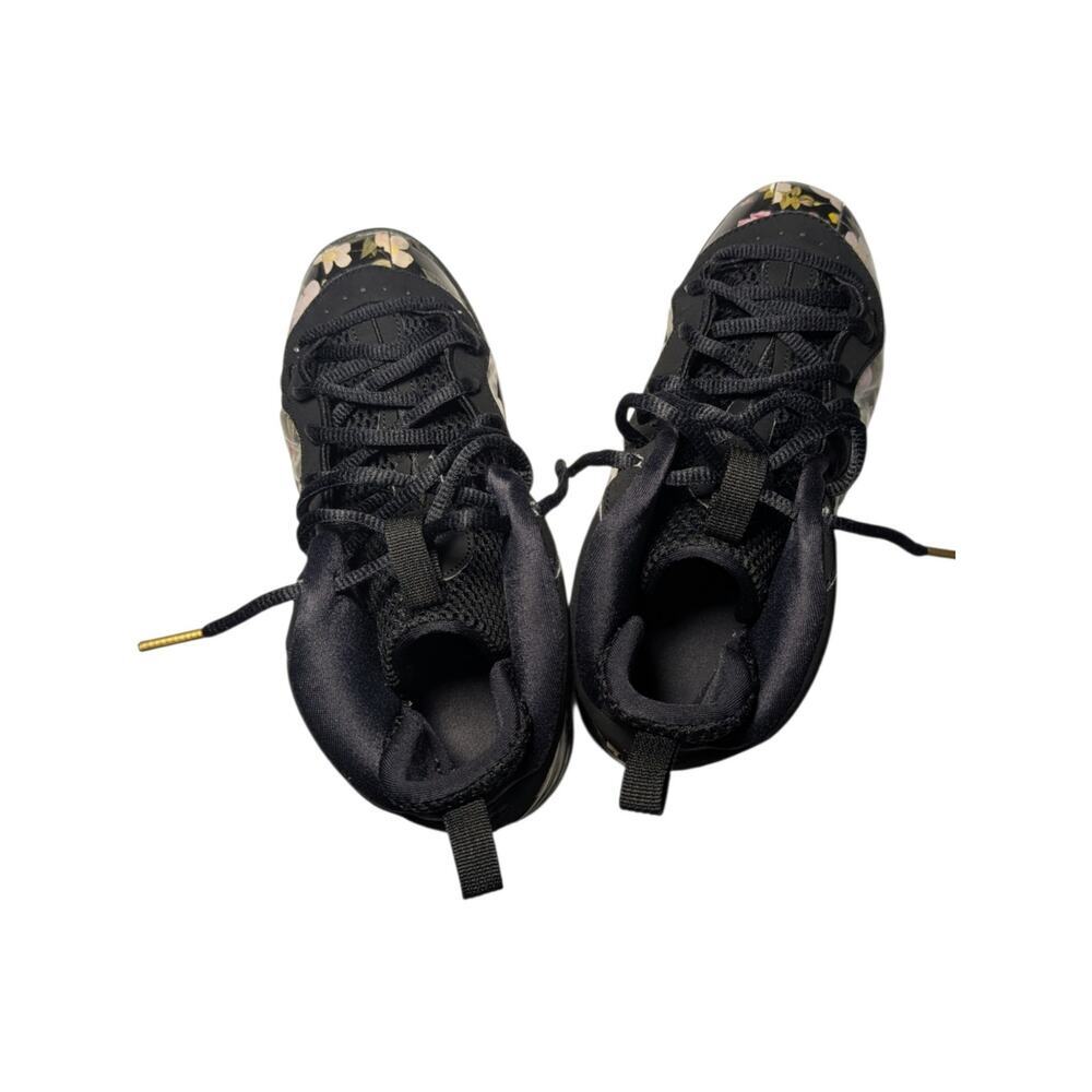 Nike Little Posite One PRM PS "Floral" Black Multicolor - Size 3Y (AT3402-001) - Picture 6 of 7